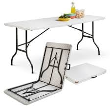 6ft plastic folding table available for hire in London