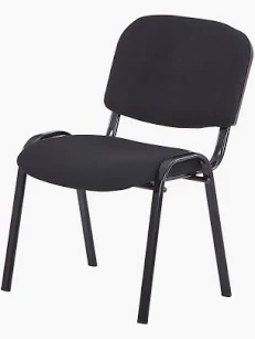 Padded black conference chair available for hire in London