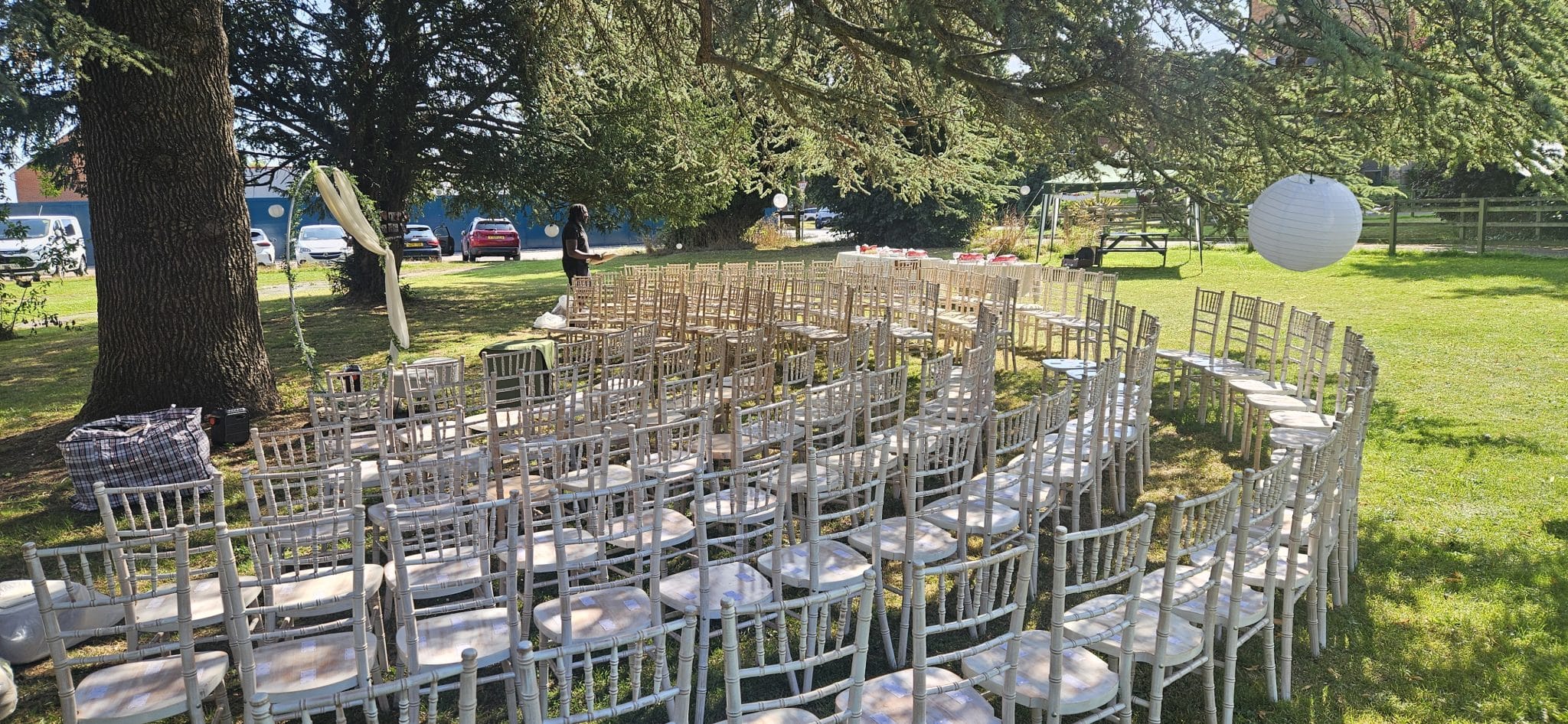 Luxury chair hire and event setup in London