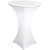 Black and white poseur table cover hire London from Kylah Group